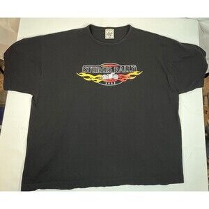 Vintage Sturgis Rally 2002 USA Made XXL Alore T-Shirt Black Very Nice!
